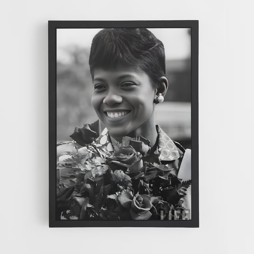 Poster Sourire Épanoui – affiche Athlétisme (vue 2)
